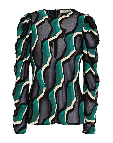 ULLA JOHNSON Top Green 55% Polyester, 45% Viscose