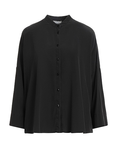 KILTIE Solid colour shirts & blouses 93% Silk, 7% Elastane