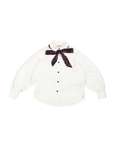LIU •JO Patterned shirts & blouses White 97% Cotton, 3% Elastane