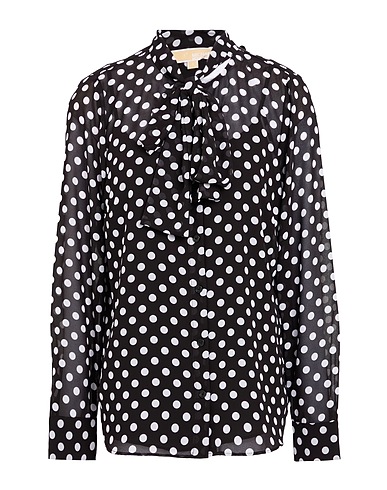 MICHAEL MICHAEL KORS Patterned shirts & blouses Black 55% Recycled polyester, 45% Polyester