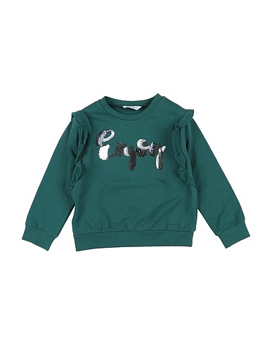 MAYORAL Sweatshirt Emerald green 95% Cotton, 5% Elastane