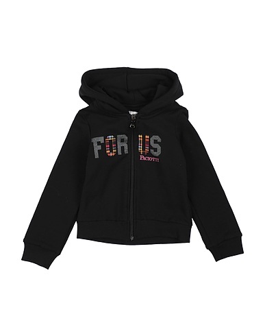 PACIOTTI 4US Sweatshirt KIDS Black 95% Cotton, 5% Elastic fibres