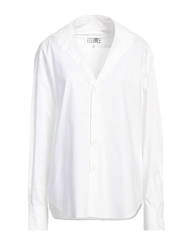 MM6 MAISON MARGIELA Solid color shirts & blouses White 100% Cotton