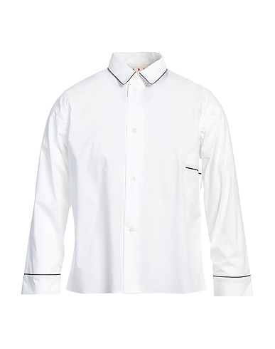 MARNI Patterned shirt Ivory 100% Cotton