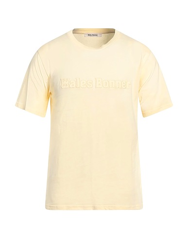 WALES BONNER T-shirt Yellow 100% Organic cotton