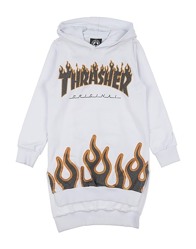 THRASHER Felpa Bianco 95% Cotone, 5% Elastan