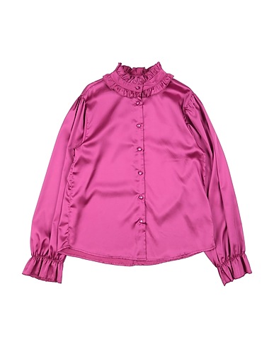 MANILA GRACE Solid colour shirts & blouses Mauve 65% Nylon, 30% Polyester, 5% Elastane