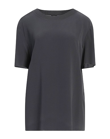 JOSEPH Silk top Charcoal 100% Silk, Viscose, Polyamide, Elastane