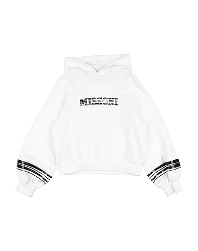 MISSONI KIDS Felpa Bianco 100% Cotone, Elastan