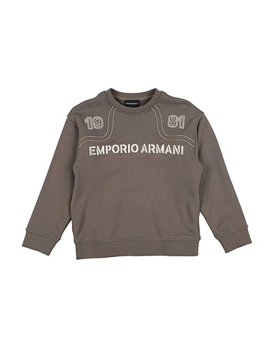 EMPORIO ARMANI Felpa Nocciola 100% Cotone