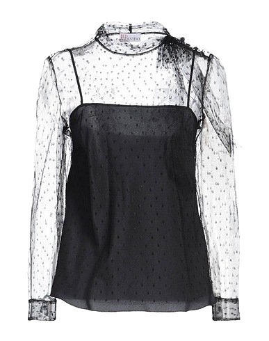 REDValentino Top Nero 100% Poliammide
