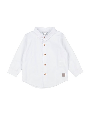 NANÁN Solid colour shirt White 100% Cotton