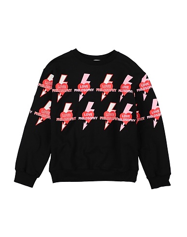 PHILOSOPHY di LORENZO SERAFINI Sweatshirt Schwarz 94% Baumwolle, 6% Elastan