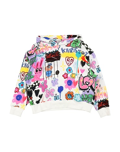 KHRISJOY Sweatshirt White 100% Cotton, Elastane