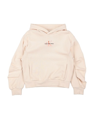 CALVIN KLEIN JEANS Sweatshirt Beige 100% Cotton, Elastane