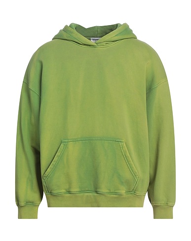 DONDUP Hooded track jacket  Green 95% Cotton, 5% Elastane