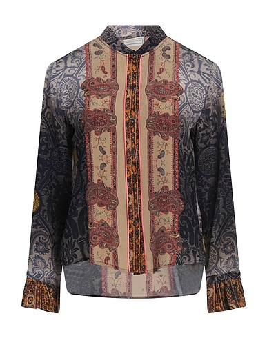 PIERRE-LOUIS MASCIA Patterned shirts & blouses Sand 100% Silk