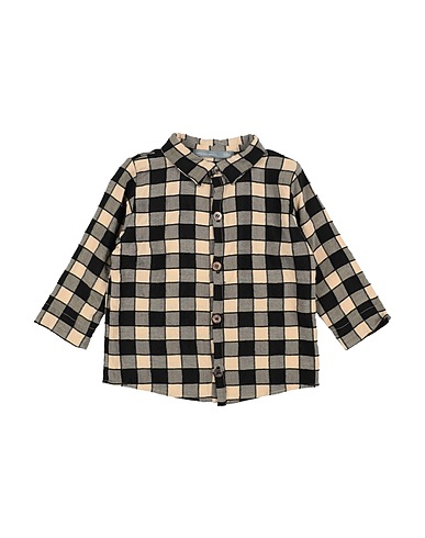 MINIMU' Patterned shirt Beige 50% Viscose, 50% Polyester