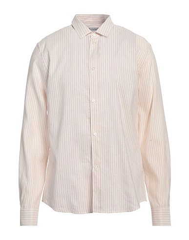 DONDUP Camicia a righe Avorio 60% Cotone, 40% Lino