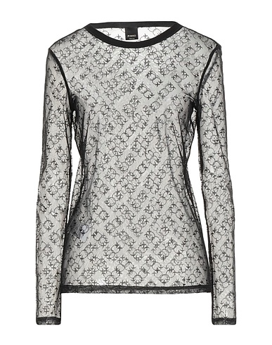 PINKO Top Black 91% Nylon, 9% Elastane, Cotton
