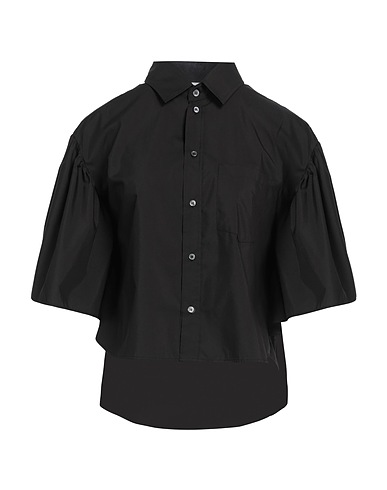 REDValentino Solid colour shirts & blouses Black 65% Cotton, 35% Polyester