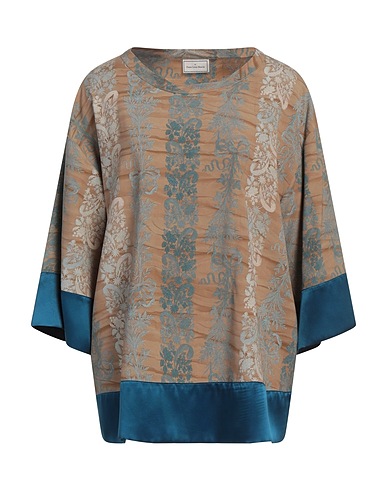 PIERRE-LOUIS MASCIA Top Sand 94% Silk, 6% Elastane