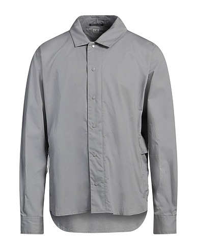 C.P. COMPANY Solid colour shirt Light grey 100% Cotton