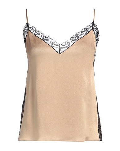 ALBERTA FERRETTI Camisole Sand 64% Acetate, 36% Silk