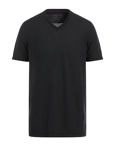CROSSLEY Basic T-Shirt Schwarz 80% Baumwolle, 20% Kaschmir