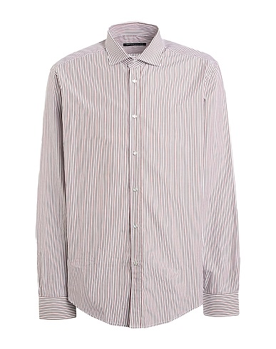 BRIAN DALES Striped shirt Brown 100% Cotton