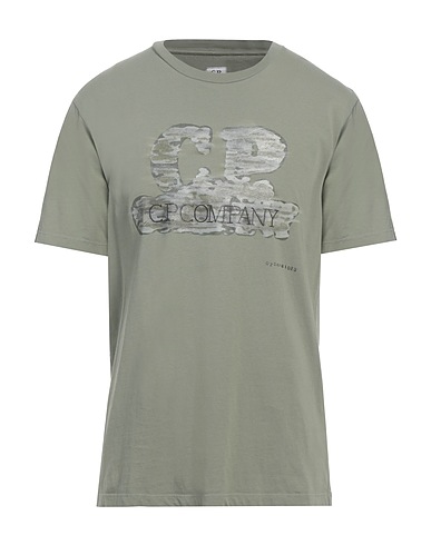 C.P. COMPANY T-shirt Vert sauge 100% Coton