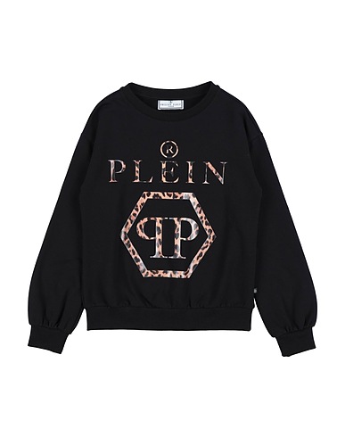 PHILIPP PLEIN Sweatshirt Schwarz 95% Baumwolle, 5% Elastan