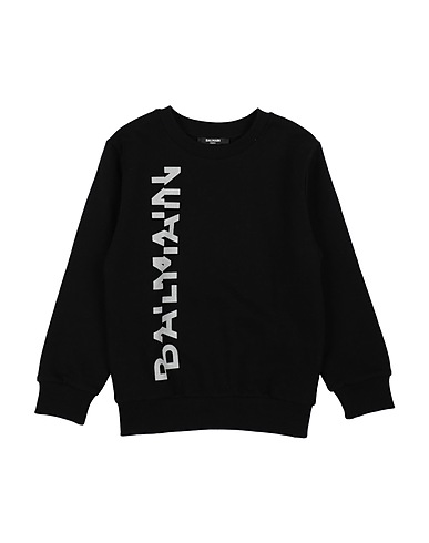 BALMAIN Sweatshirt Black 100% Cotton, Elastane