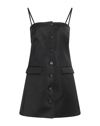 NANUSHKA Vestito corto Nero 61% Poliestere, 39% Triacetato