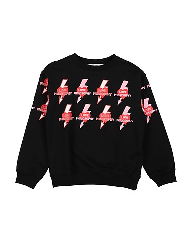 PHILOSOPHY di LORENZO SERAFINI スウェット ブラック コットン 94% / ポリウレタン 6%