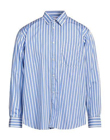 COMME des GARÇONS SHIRT Camicia a righe Azzurro 100% Cotone