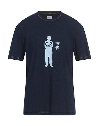 C.P. COMPANY T-Shirt Marineblau 100% Baumwolle