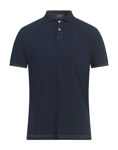 ROSSOPURO Polo shirt Navy 100% Cotton