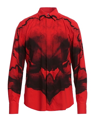 MCQUEEN Patterned shirt Red 100% Cotton