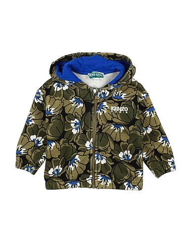 KENZO KIDS Sweatshirt Military green 100% Cotton