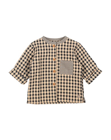 TOCOTO VINTAGE Patterned shirts & blouses Beige 60% Cotton, 40% Polyester