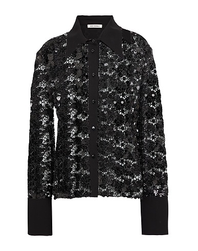 NEW ARRIVALS Lace shirts & blouses Black 100% PES