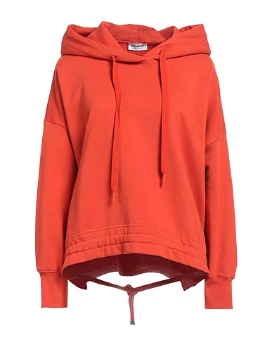 DONDUP Hooded track jacket  Orange 100% Cotton