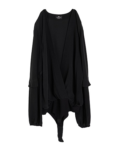 ELISABETTA FRANCHI TOPWEAR Black 80% Polyamide, 20% Elastane