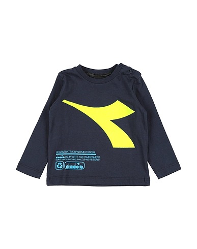 DIADORA T-shirt Midnight blue 100% Cotton