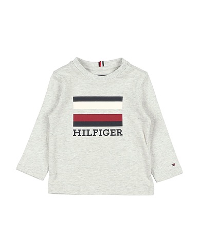 TOMMY HILFIGER T-shirt Grigio chiaro 100% Cotone