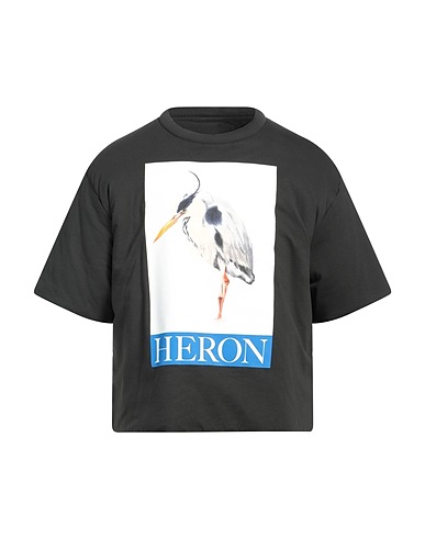 HERON PRESTON T-shirt Charcoal 100% Cotton, Polyester