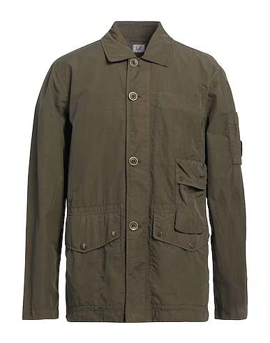 C.P. COMPANY Solid colour shirt Military green 100% Polyamide