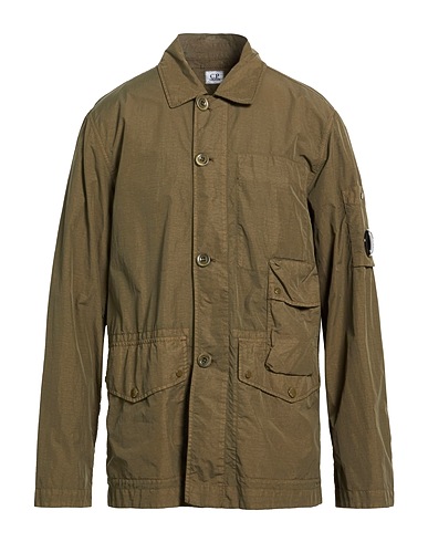 C.P. COMPANY Solid colour shirt KHAKI 100% Polyamide