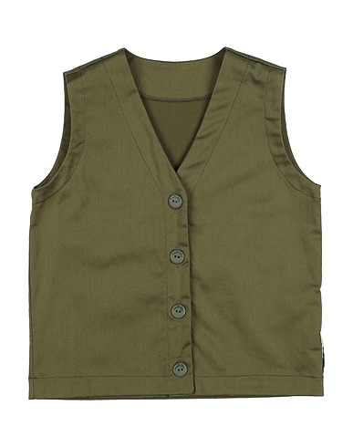 @MADILLY Waistcoat Military green 97% Cotton, 3% Elastane